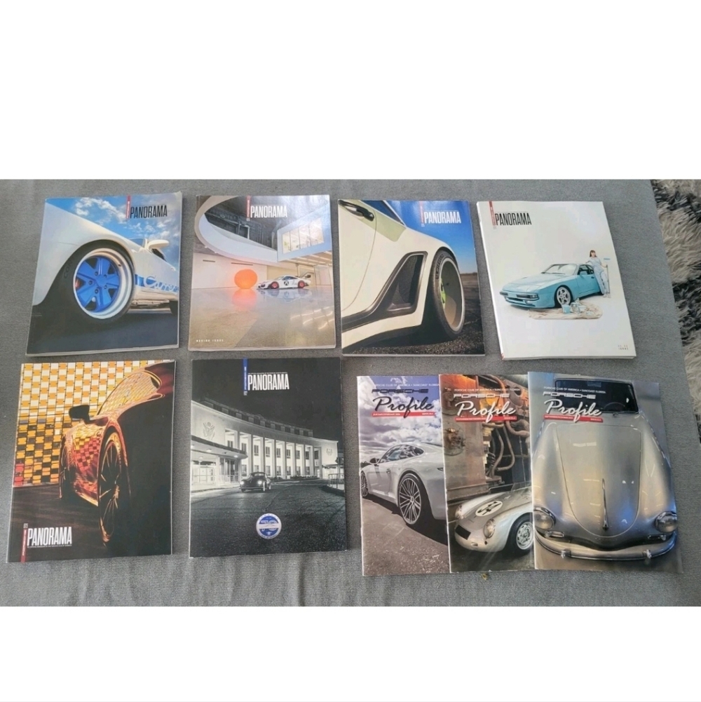 Porsche Panorama Magazines 6 Issues 9/25 To 2/26 Profile Club Suncoast 3 Books